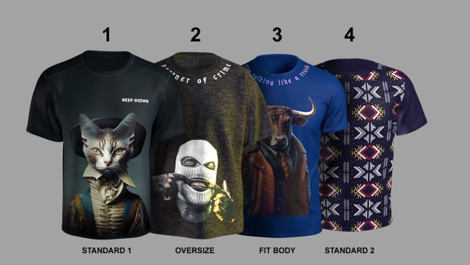 Gig Preview - Create 3d t shirt rotation mockup