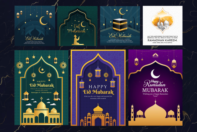 Gig Preview - Design ramadan kareem or eid, greeting card, or invitation card