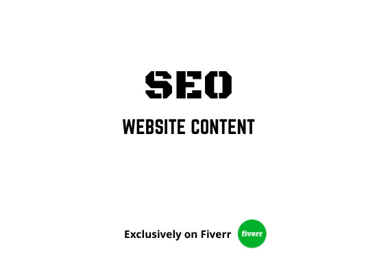 Gig Preview - Write SEO website content