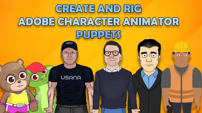 Gig Preview - Create and rig a puppet for adobe character animator