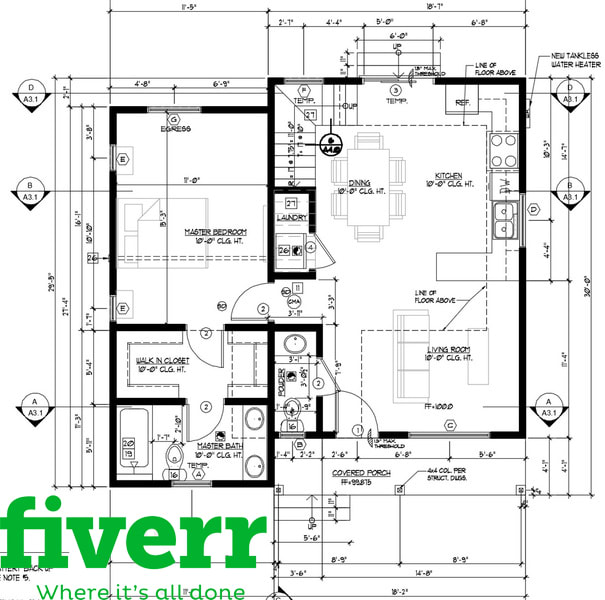 Gig Preview - Design garage conversion and adu plan for permit