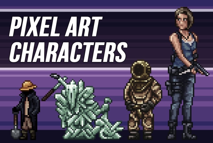 Gig Preview - Make a pixel art character of all kinds