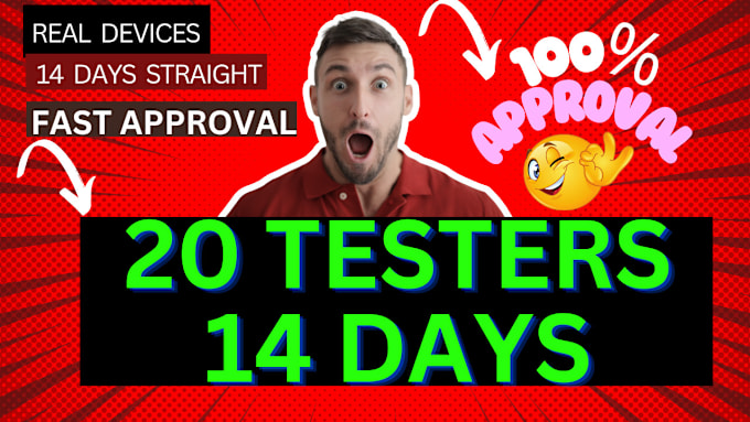 Gig Preview - Provide 12 testers for 14 days for your android app testing