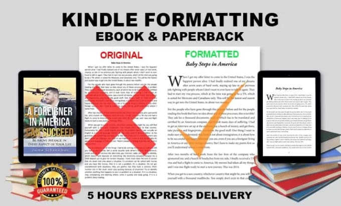 Gig Preview - Do book interior formatting for kindle, KDP and paperback