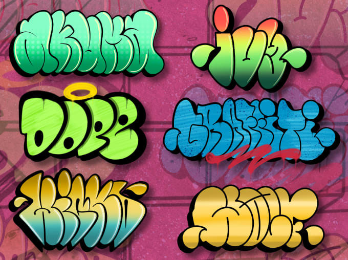 Gig Preview - Make design throw up graffiti concept for your logo or brand