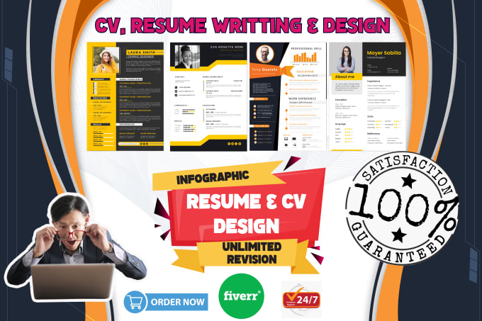 Gig Preview - Create an infographic and upgrade your cv, resume design