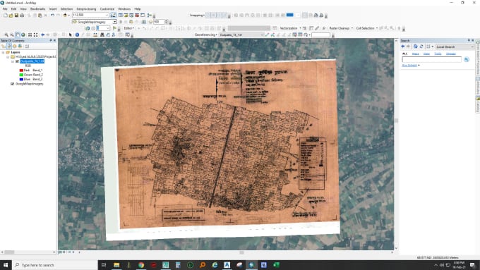 Gig Preview - Geo reference your cadastral map on position