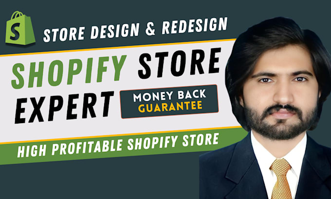 Gig Preview - Do shopify store design, shopify website design, shopify dropshipping store