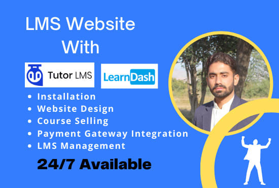 Gig Preview - Build wordpress lms with tutor lms and learndash