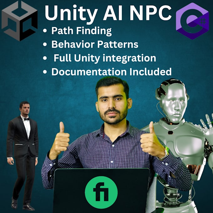 Gig Preview - Create ai npcs for unity games