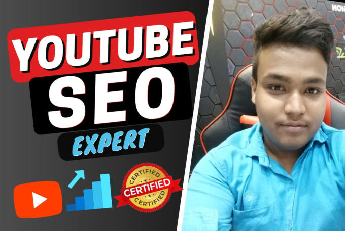 Gig Preview - Be your certified youtube video SEO expert