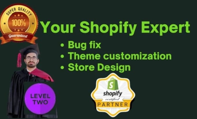 Gig Preview - Design shopify dropshipping store shopify website and one product store