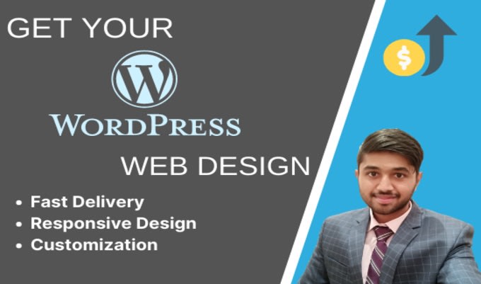 Gig Preview - Create a wordpress website design, redesign and issue fixing