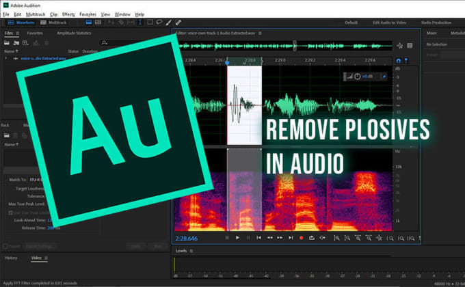 Gig Preview - Clean up and remove noise from your audio and video background noise reduction