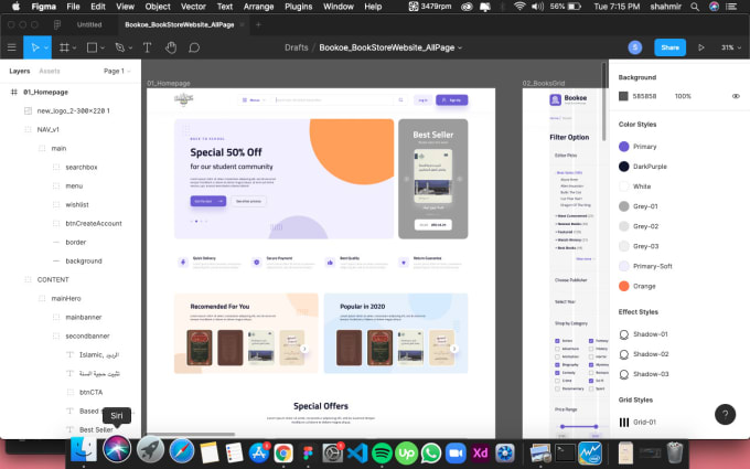 Gig Preview - Design UI UX for mobile app and website using figma