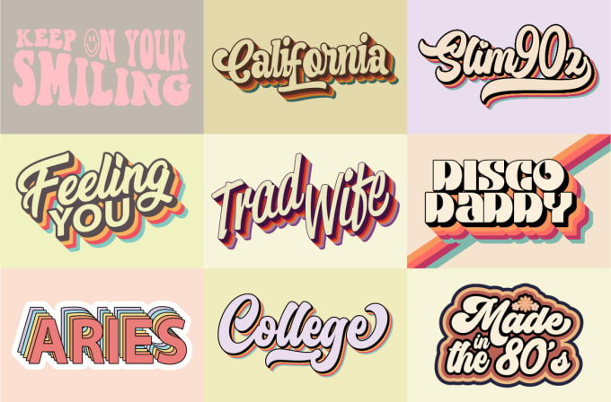 Gig Preview - Do custom hand lettering, retro script, typography font logo, t shirt