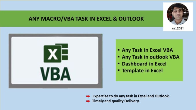 Bestseller - do any task in excel vba, google app script, outlook macros