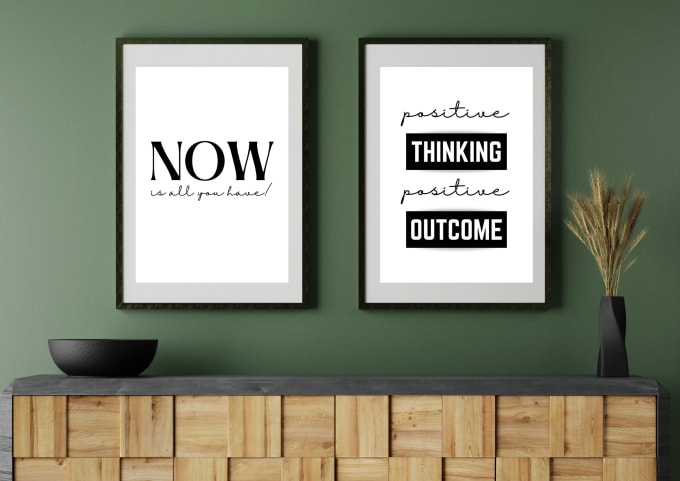 Gig Preview - Create high quality custom typography, minimalist printable wall art