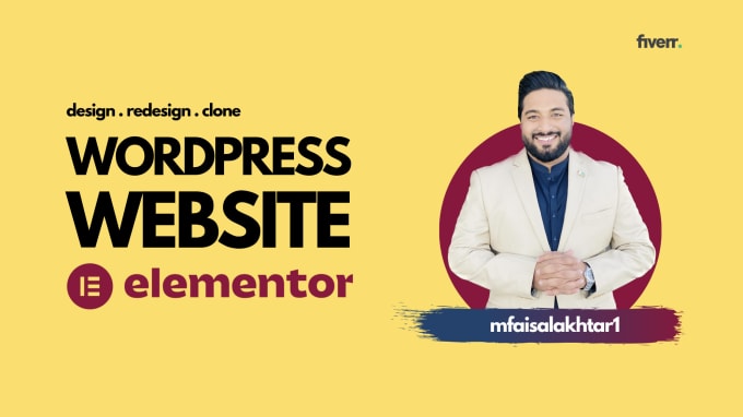 Gig Preview - Design wordpress website and landing page using elementor pro