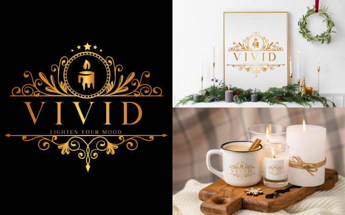 Gig Preview - Design modern candle wick logo and professional label design