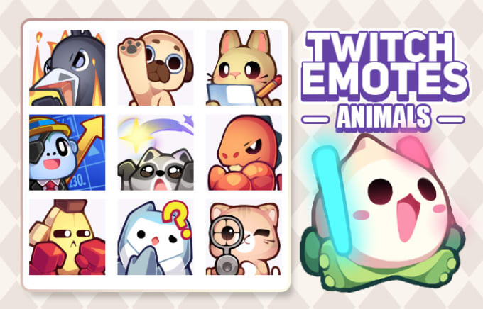 Gig Preview - Make mascot twitch emotes and sub badges