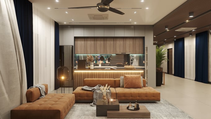 Gig Preview - Create stunning photorealistic interior design 3d renderings