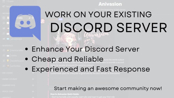 Gig Preview - Work on your existing discord server