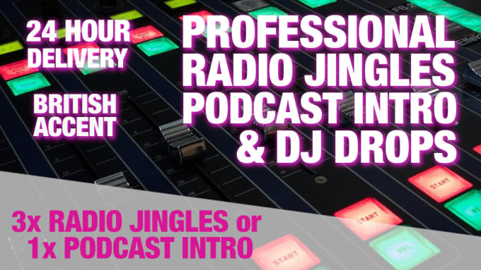 Gig Preview - Produce 3 radio jingles, dj drops, sweepers or intro in 24 hours