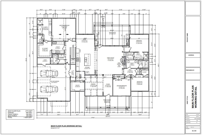 Gig Preview - Draw architectural floor plan in autocad 2d