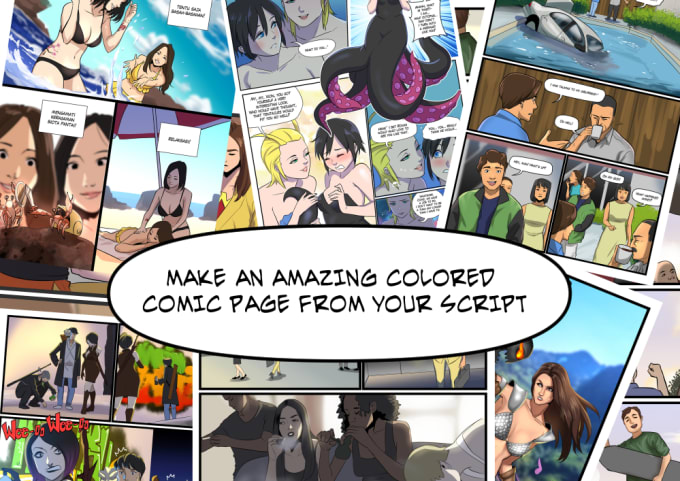 Gig Preview - Illustrate comics pages, storyboards, ink and color