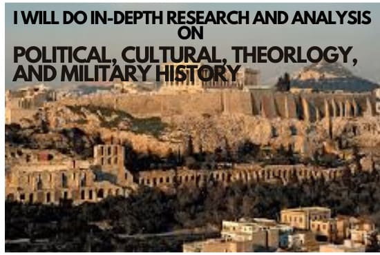 Gig Preview - Write political cultural theology and military history essays