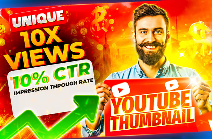 Gig Preview - Design amazing youtube thumbnail