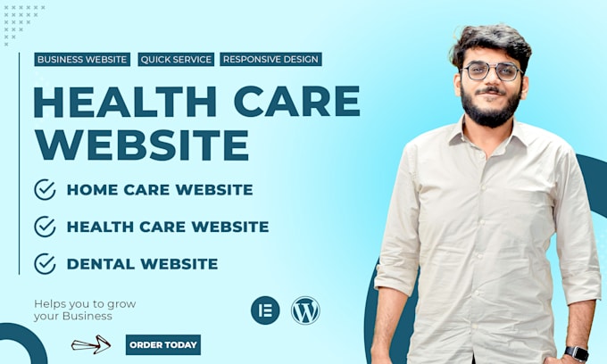 Gig Preview - Design medical, healthcare, dental, med spa, skin care, and home care website