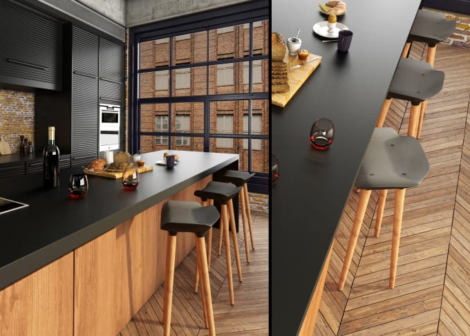 Gig Preview - Do design and photorealistic rendering of your kitchen