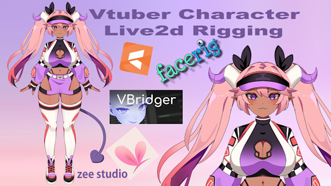 Gig Preview - Rig or animate a high quality live2d model for vtuber