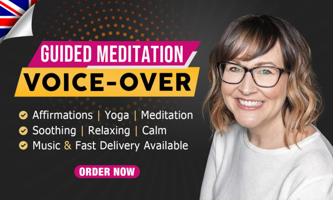 Gig Preview - Record calm, soothing, guided meditation, affirmations yoga