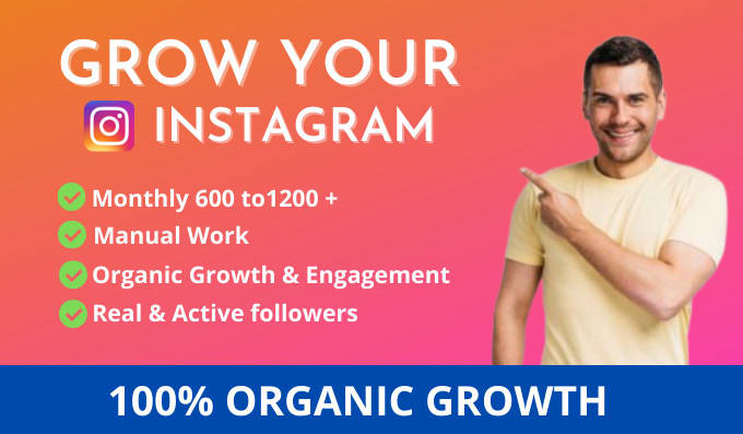 Gig Preview - Do instagram promotion for fast organic growth