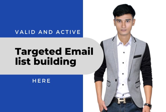 Gig Preview - Collect niche targeted active valid email list for affiliate and email marketing