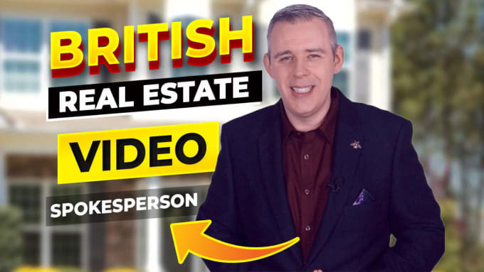 Gig Preview - Be your realtor real estate video spokesperson