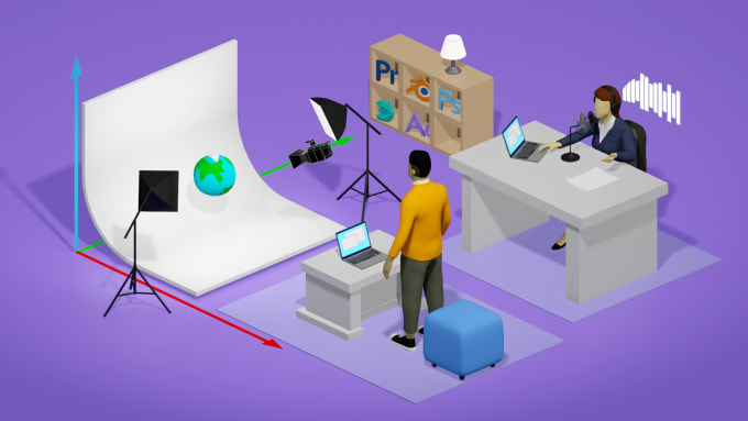 Gig Preview - Create a custom 3d isometric explainer video animation