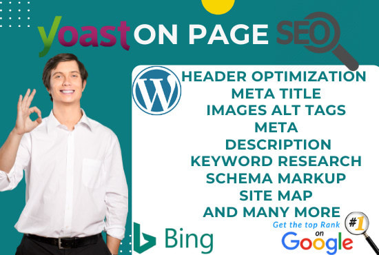 Gig Preview - Do yoast on page SEO and technical onpage optimization of wordpress website