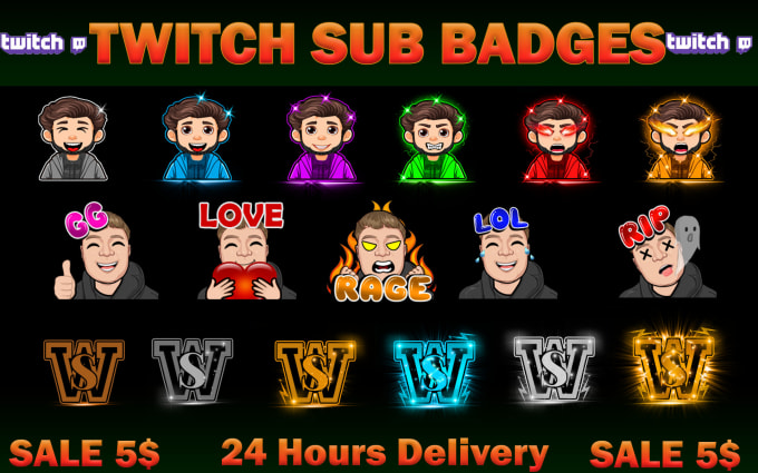 Gig Preview - Bit badges, cheer badges, twitch sub badges, subscriber badges