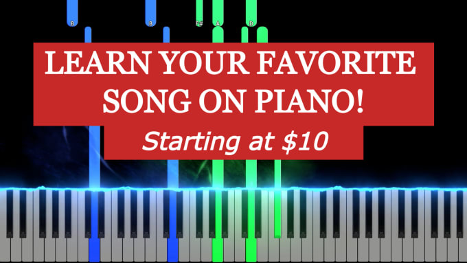 Gig Preview - Make a personal piano tutorial for you