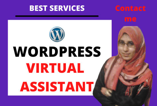 Gig Preview - Be your wordpress virtual assistant for website design