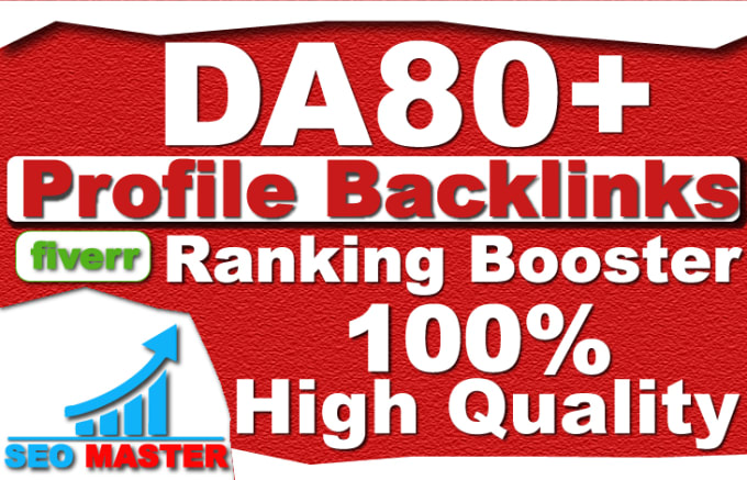 Gig Preview - Create 80 high domain authority profile backlinks