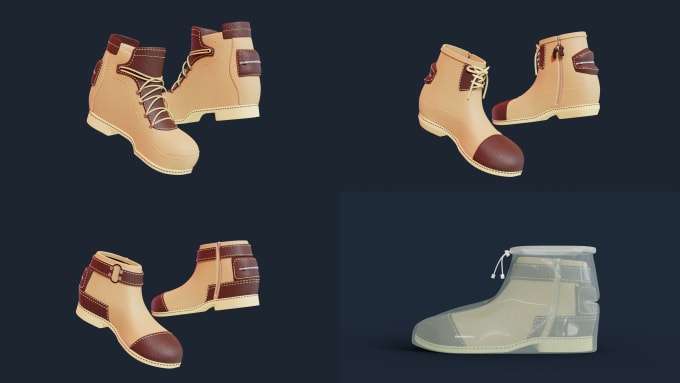 Gig Preview - Do high quality 3d shoes modeling for you