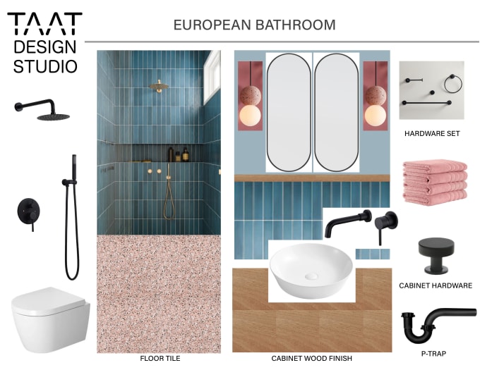 Gig Preview - Design your kitchen or bathroom with mood board, floor plan and shopping list