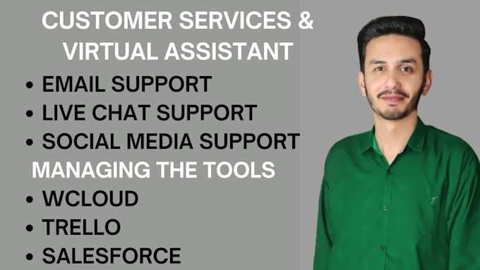 Gig Preview - Be your customer support representative