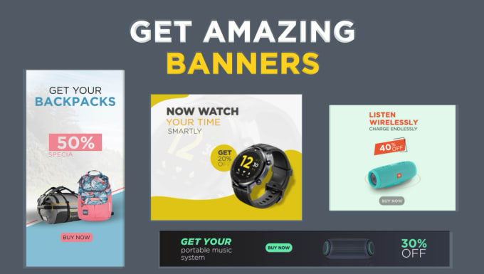 Gig Preview - Create animated gif banners, for google adwords, websites