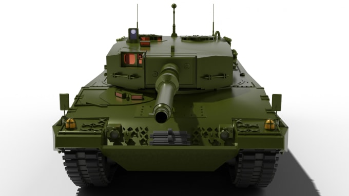 Gig Preview - Design 3d modeling tank mbt leopard 2a4